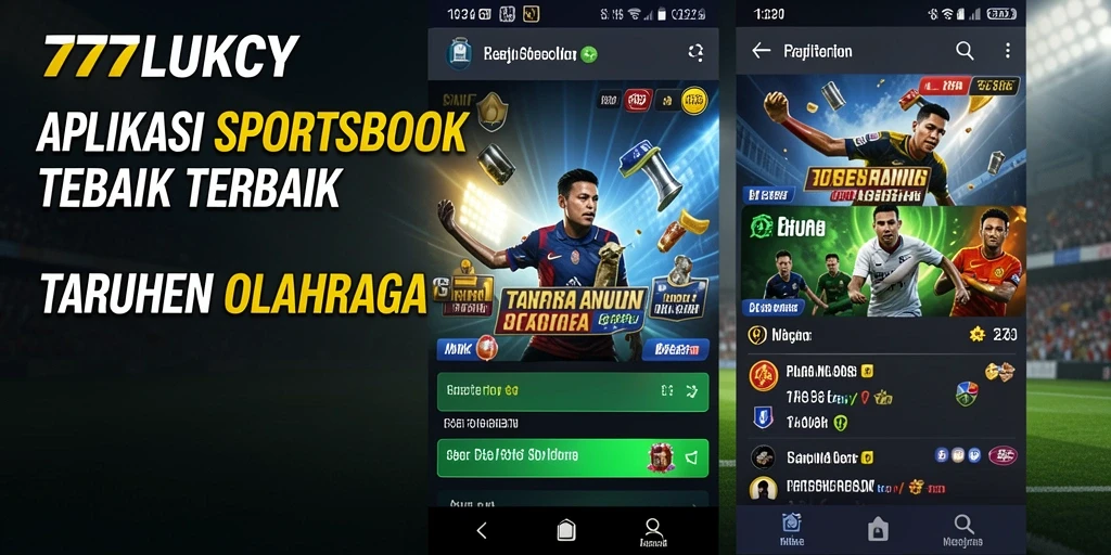 Tampilan utama 777LUKCY dengan fitur taruhan olahraga yang lengkap.