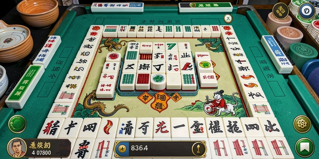 Tampilan screenshot game 8364 dengan pengalaman gameplay Mahjong yang menarik.
