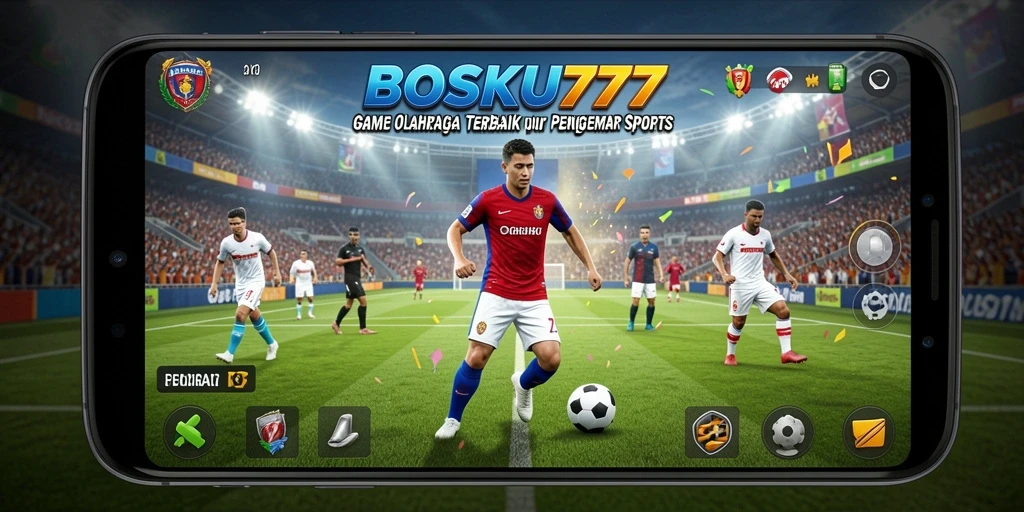Gameplay menarik BOSKU777 yang memperlihatkan aksi dinamis olahraga.