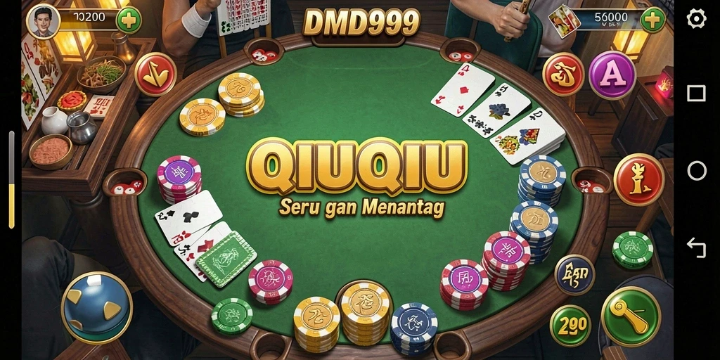 Screenshot gameplay DMD999 yang menarik dalam permainan QiuQiu.