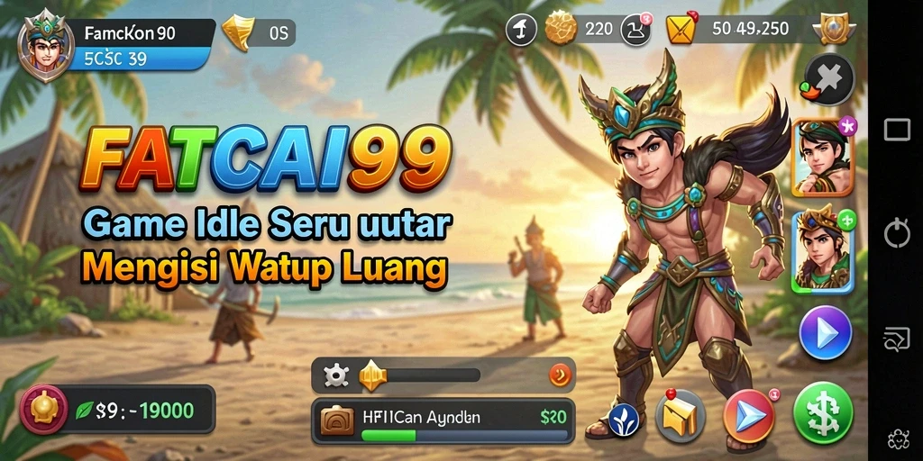 Tampilan gameplay seru dari FATCAI99 saat mengelola karakter.