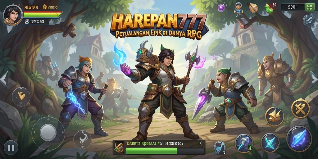 Tampilan gameplay RPG yang menakjubkan di HARAPAN777.