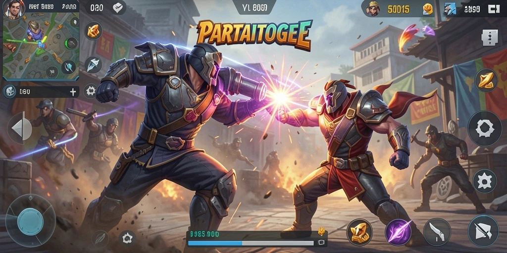 Tampilan seru dari gameplay Battle Royale PARTAITOGEL