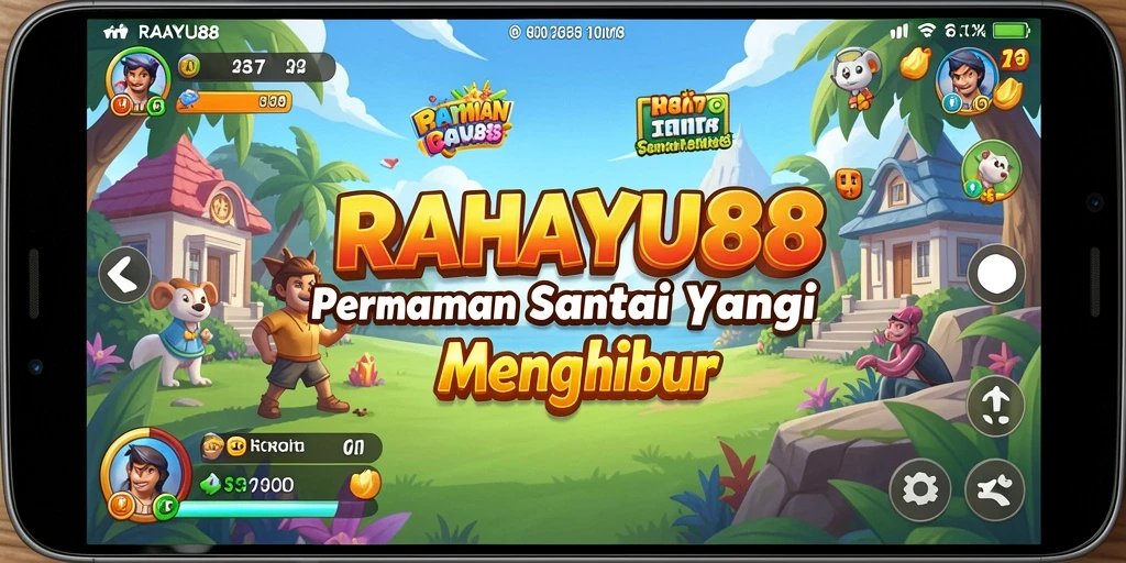Tampilan utama gameplay RAHAYU88 yang penuh warna dan menarik.