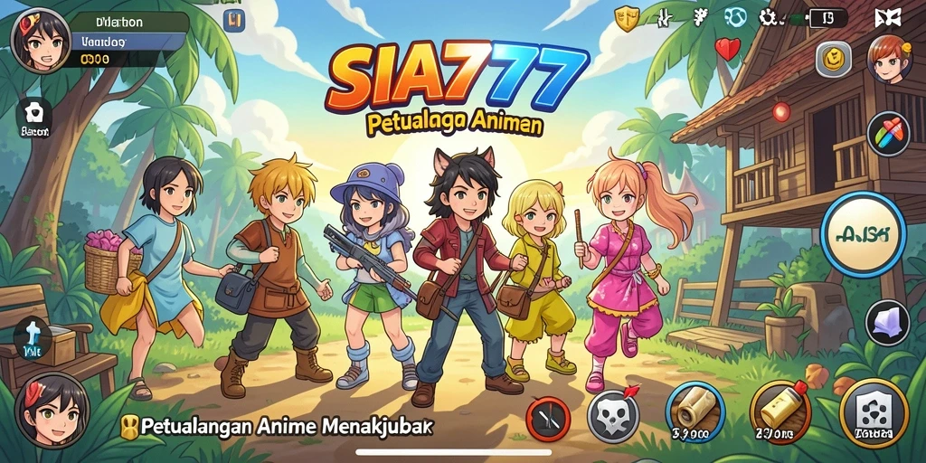 Tampilan gameplay SIA777 yang menakjubkan dengan karakter anime.