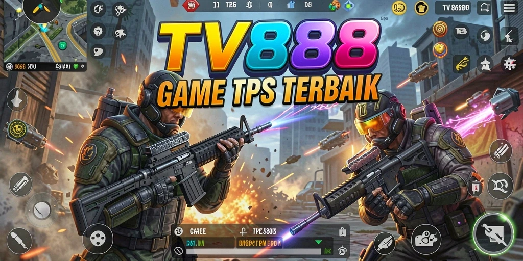 Gameplay seru dan penuh aksi dalam TV888 saat bertarung melawan musuh.