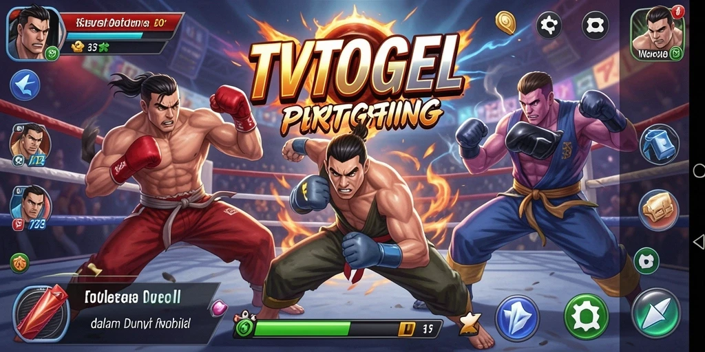 Tampilan seru gameplay TVTOGEL dengan aksi pertarungan yang dinamis.