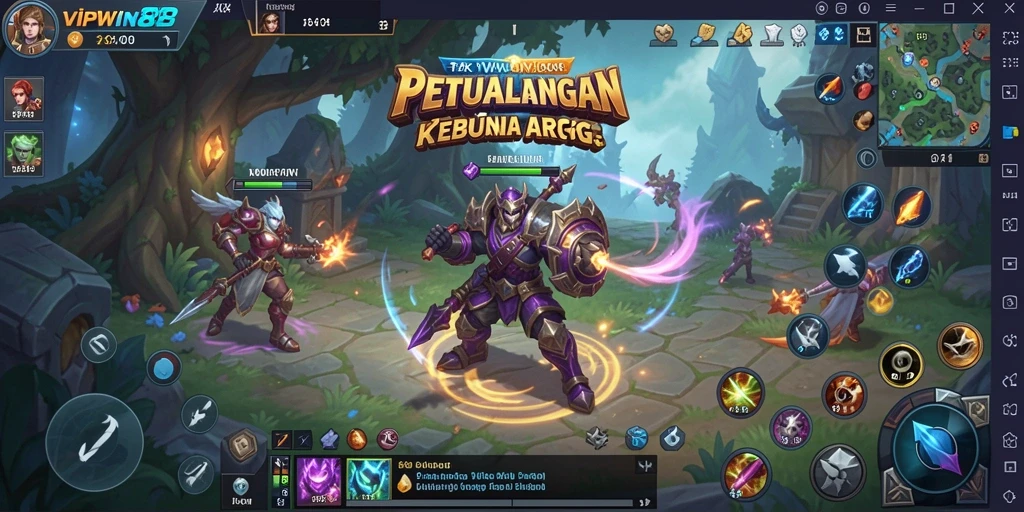 Tampilan gameplay ARPG yang epik di VIPWIN88.