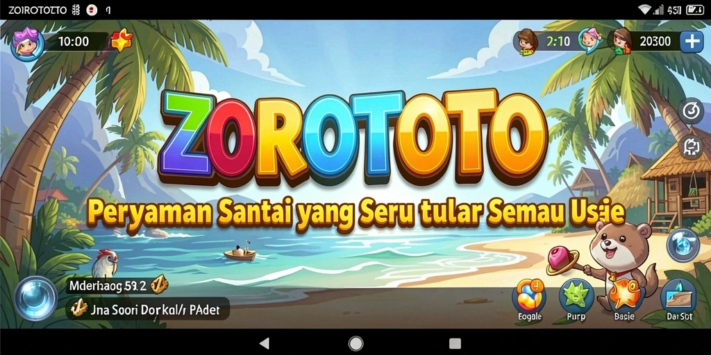 Screenshot gameplay ZOROTOTO menampilkan keseruan bermain secara santai.